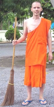 As a Buddhist monk in Thailand, you go on alms round every morning to collect food.